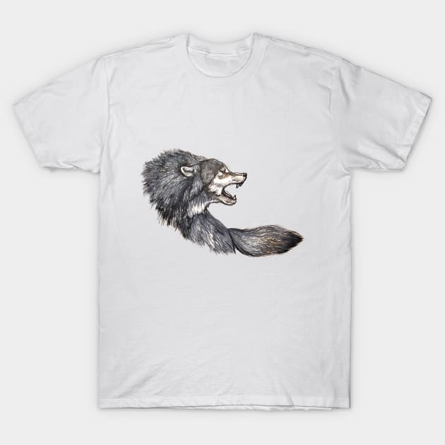 Dangerous Wolf T-Shirt by uniqueecconcept